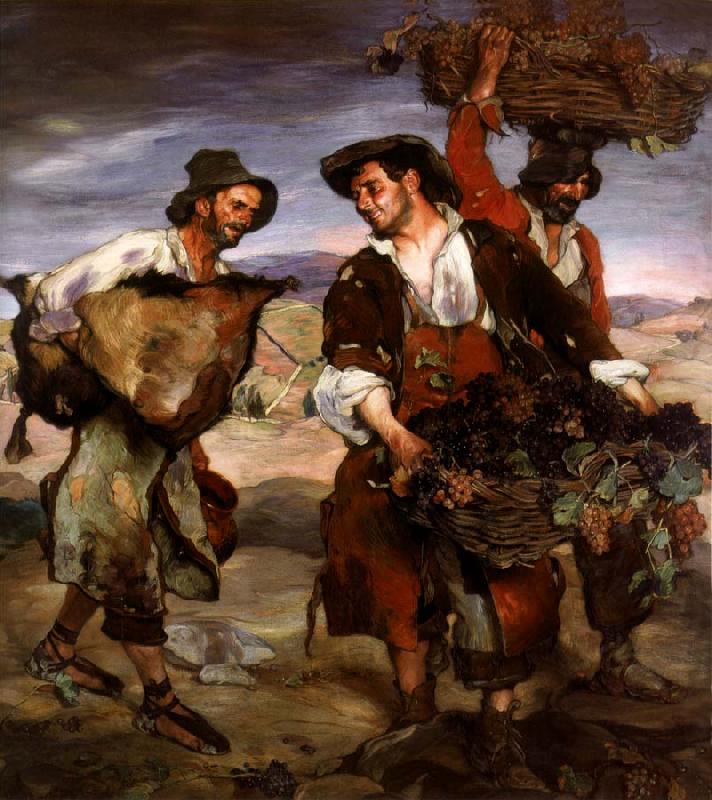 Ignacio Zuloaga Grape Pickers oil painting image